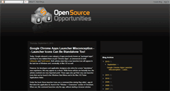 Desktop Screenshot of blog.opensourceopportunities.com